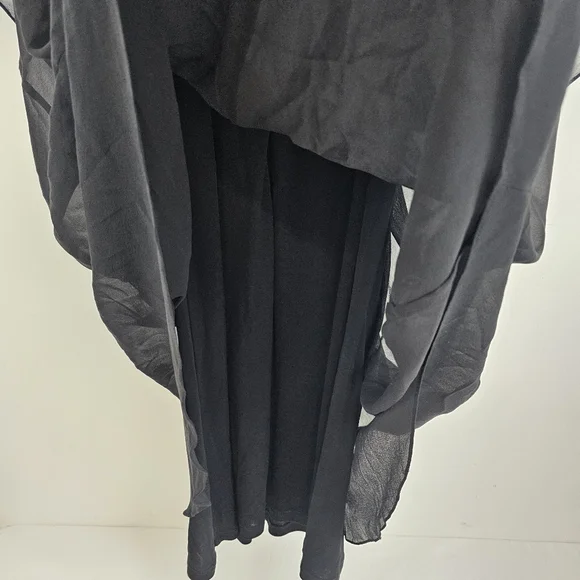 Rickie Freeman by Teri Jon Women's Black Silk Jewel Midi Dress Size 14 $440 MSRP - Picture 9 of 16